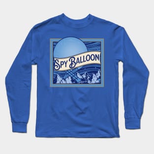 Blue Spy Balloon - Chinese Spy Balloon Over the United States Long Sleeve T-Shirt